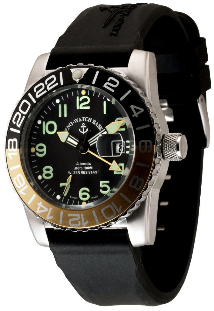 Airplane Diver Automatic GMT Numbers (Dual Time)