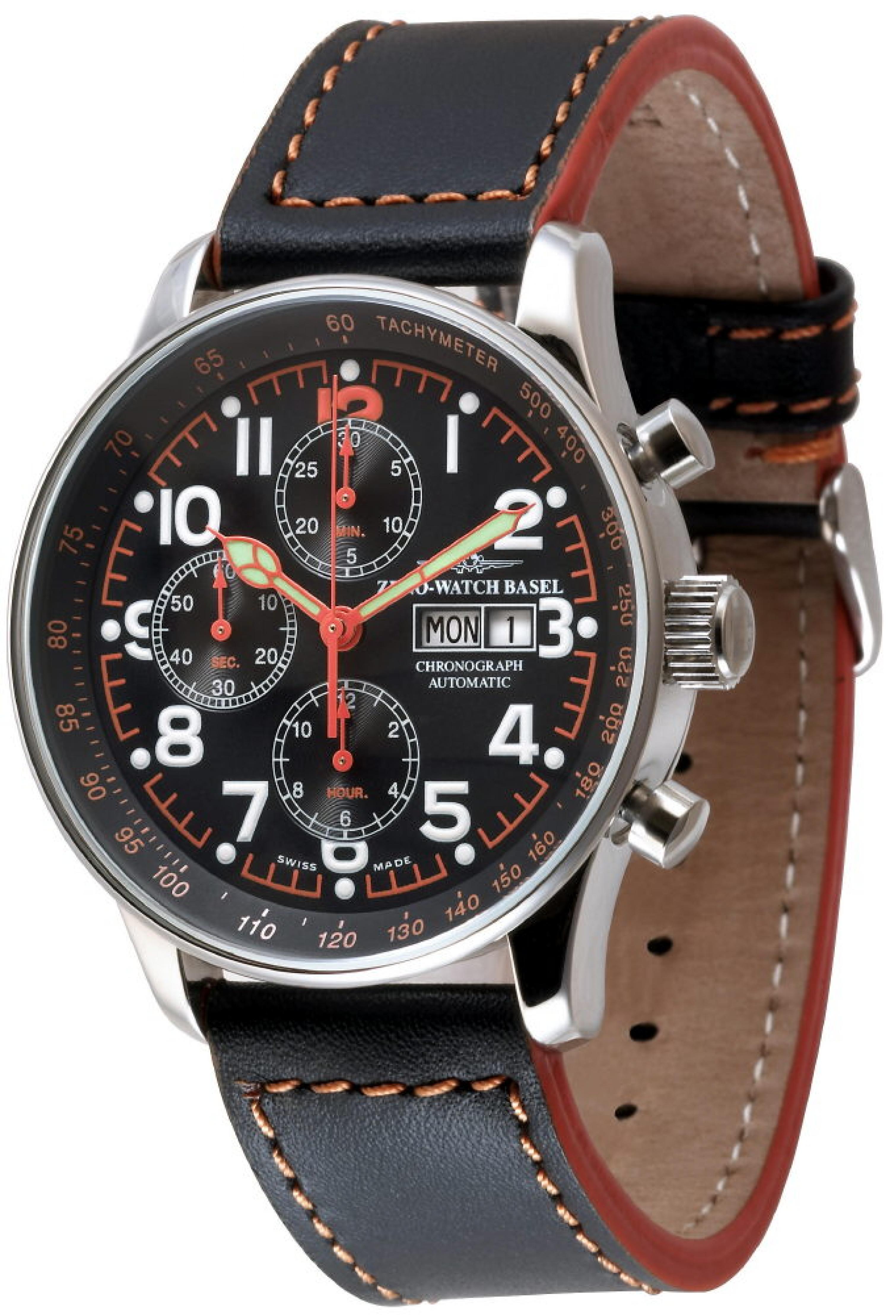 Zeno watch basel pilot chronograph 7750 sale